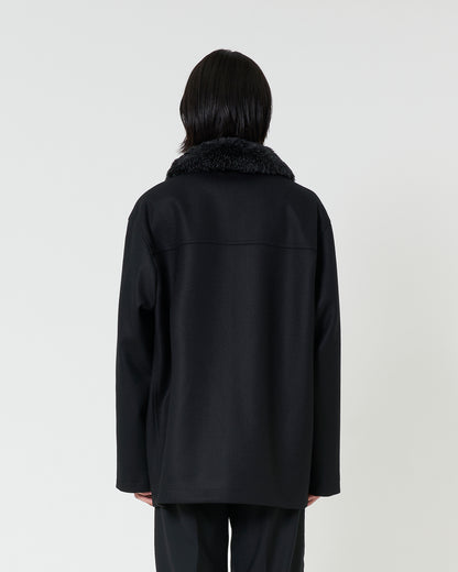 Wool Car Coat ‗ BLACK