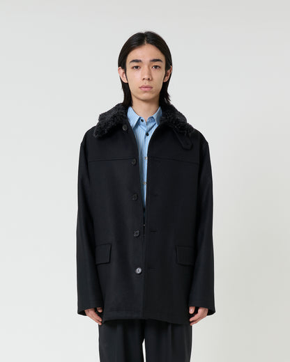 Wool Car Coat ‗ BLACK
