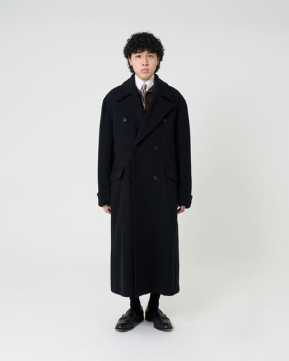 Tweed Long Coat _ BLACK