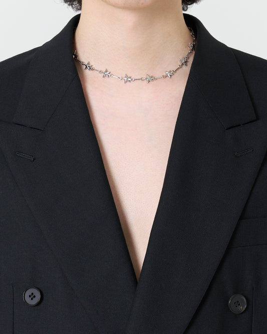 Star Chain Necklace  _ SILVER